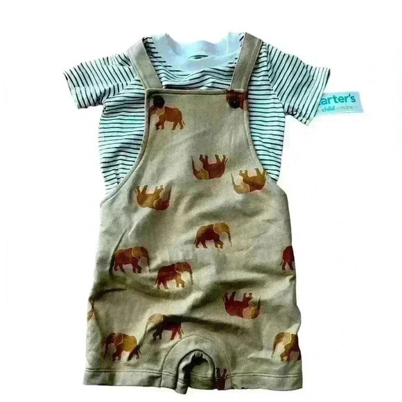 Carter's Other - NWT Baby boy Carters overall shorts. Size 24 mo.